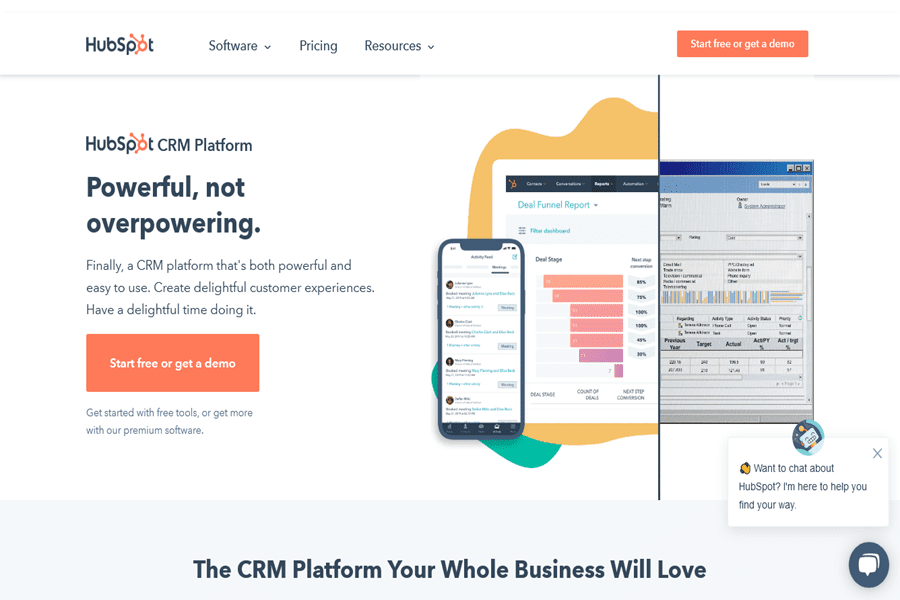 An ad for Hub Spot CRM